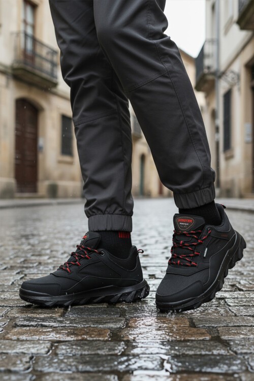 Siyah-Kırmızı Erkek Outdoor Ayakkabı M7201 M