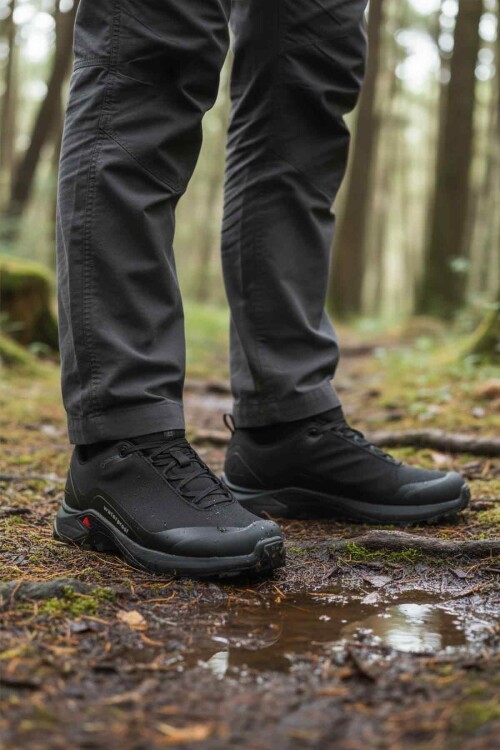 Siyah Erkek Su Geçirmez Outdoor Ayakkabı 110396A-1 M