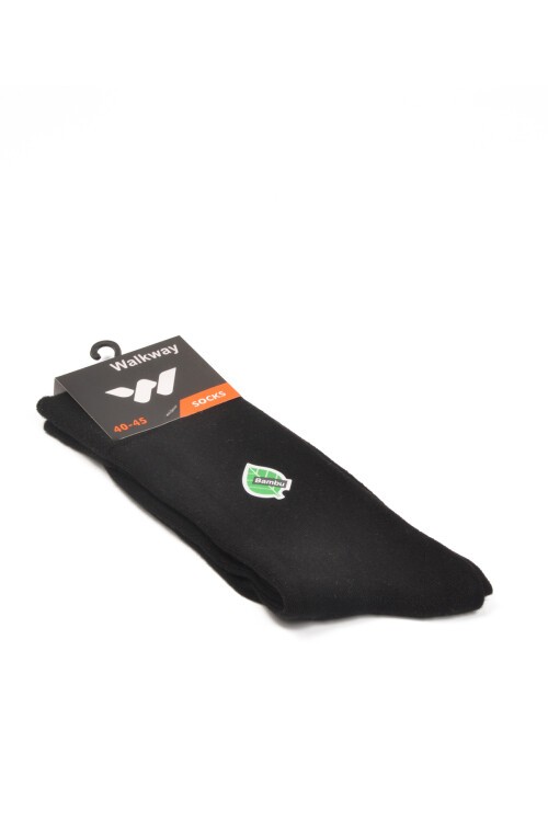 Siyah Tekstil Unisex Çorap BMB-2182 Bambu Uzun Çorap