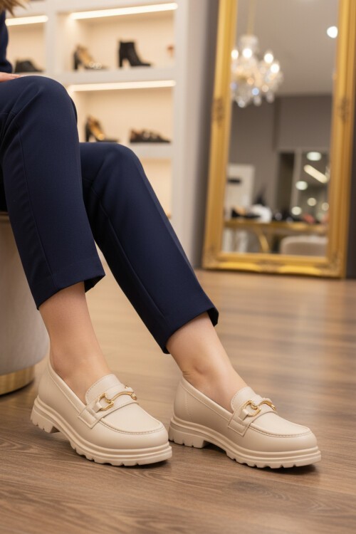 Bej Kadın Günlük Ayakkabı 1003 Z