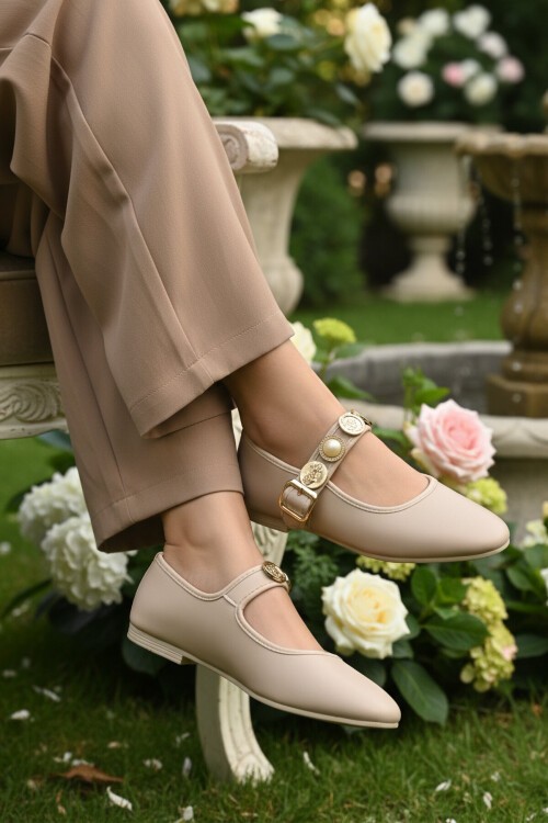 Bej Hafif Kadın Günlük Ayakkabı B-40 Z