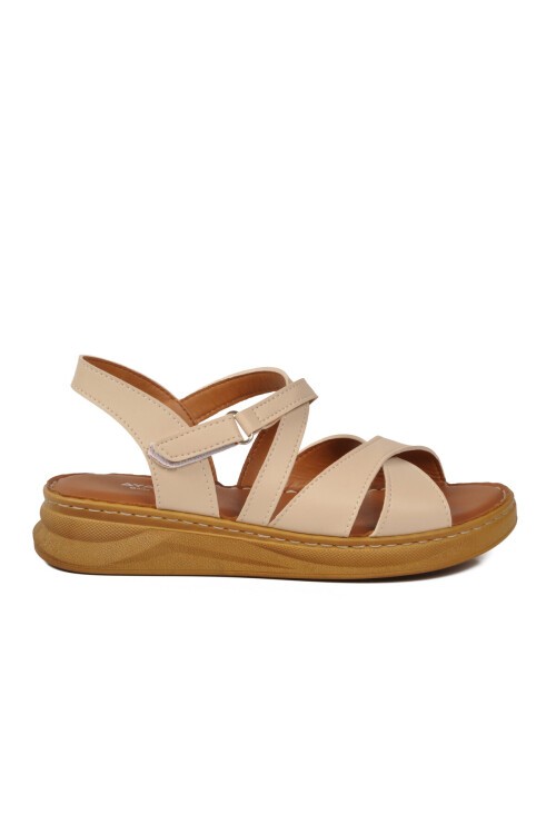 Bej ComfortSole Taban Kadın Sandalet 492142 Z