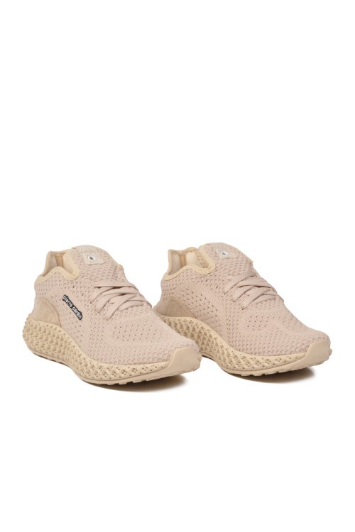 Bej Tekstil Nefes Alan konfor Odaklı Unisex Spor Ayakkabı PC-30680 Z