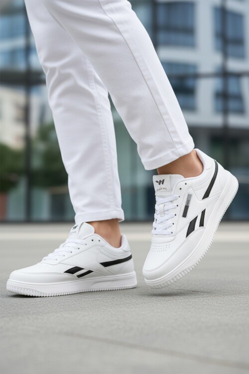 Beyaz-Siyah Erkek Spor Ayakkabı Marlow M