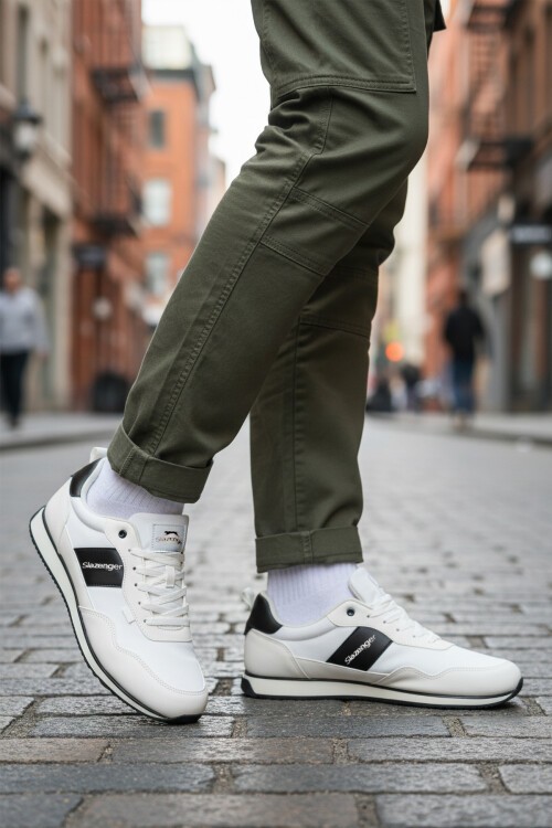 Beyaz-Siyah Erkek Spor Ayakkabı Offense M