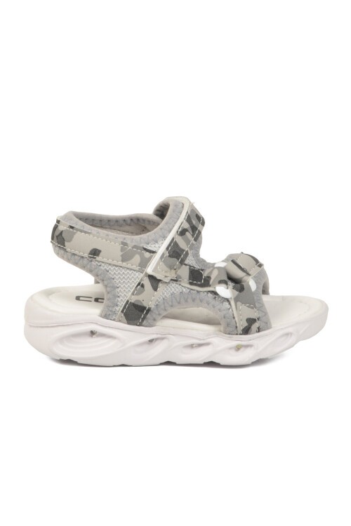 Gri Hafif ComfortSole TabanÇocuk Sandalet Sage B