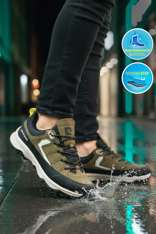 Haki Su Geçirmez Erkek Outdoor Ayakkabı PCI-11006 M