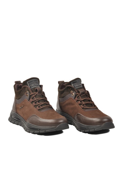 Kahve Nubuk Hakiki Deri Erkek Bot Marcomen 152-18062 M