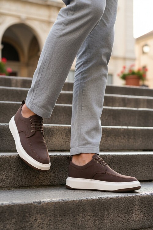 Kahve Tekstil Erkek Casual Ayakkabı 486 M