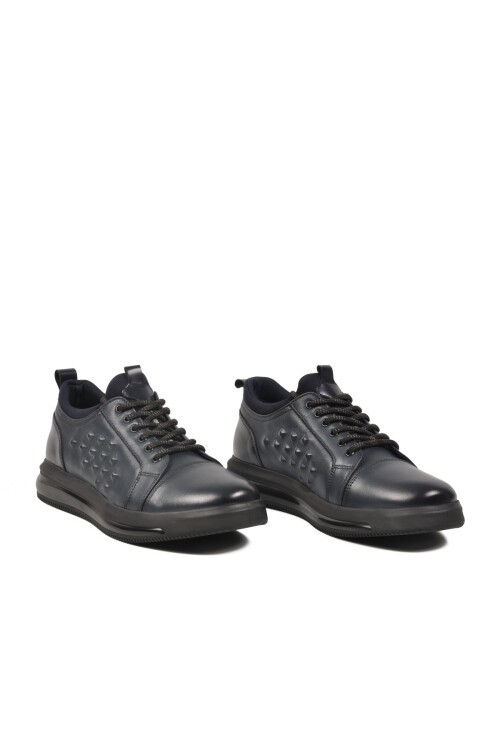 Lacivert Hakiki Deri Erkek Günlük Ayakkabı Marcomen AirBagSole 152-20182 M