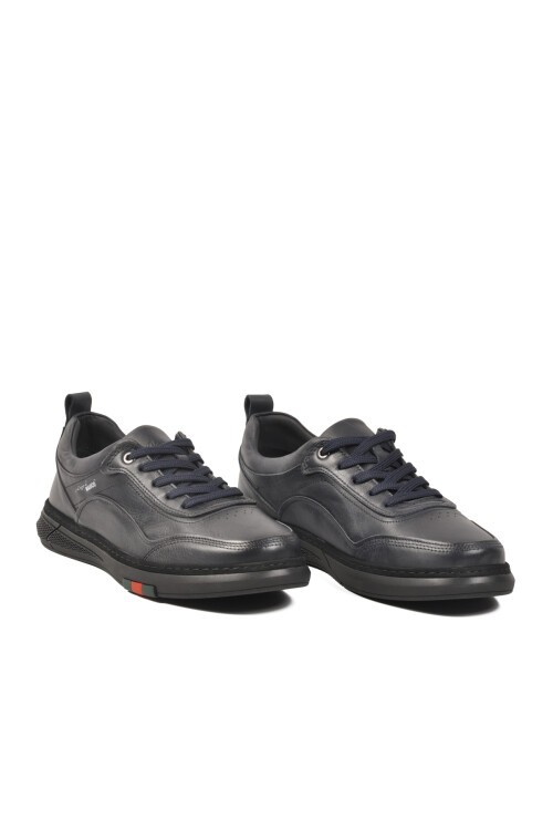 Lacivert Hakiki Deri Erkek Günlük Ayakkabı Marcomen AirBagSole 152-21612 M