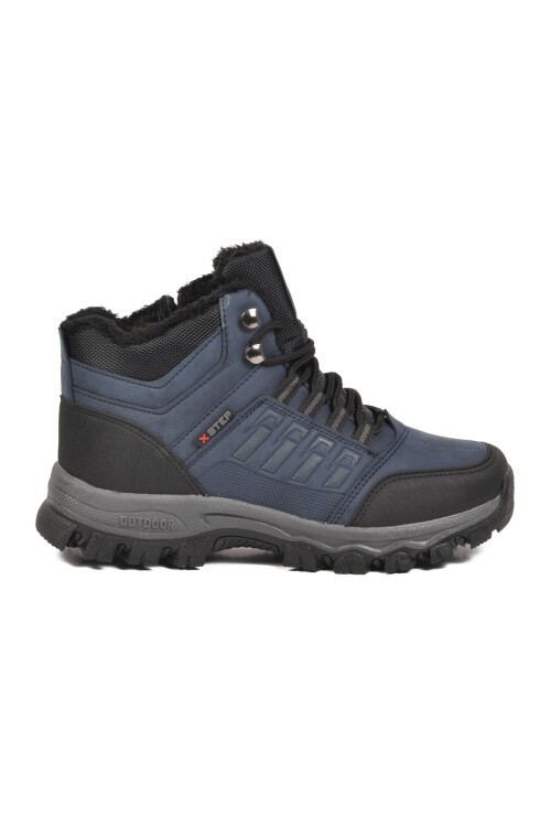 Lacivert Bağcıklı Fermuarlı Kaymaz Tabanlı Unisex Outdoor Bot X6 G
