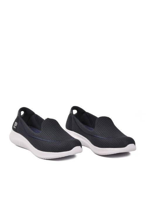 Lacivert Tekstil Hafif Esnek Kadın Spor Ayakkabı PC-30168 Z