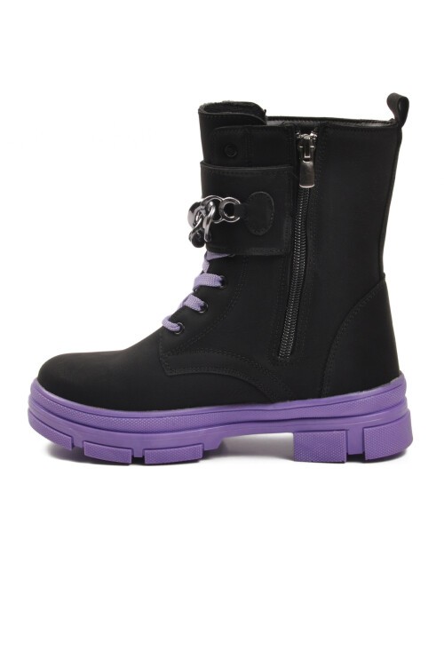 Siyah-Lila Çocuk Bot G-1001 F