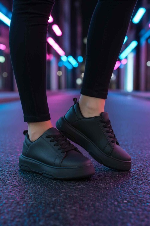 Siyah Kadın Spor Ayakkabı DV-03 Z