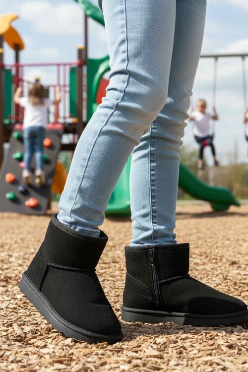 Siyah Süet Çocuk Bot 2096 F