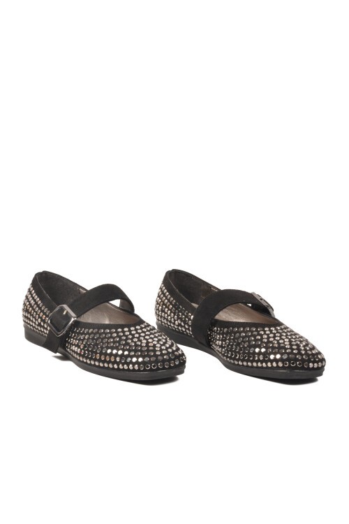 Siyah Taşlı Kadın Günlük Ayakkabı PC-55213 Z