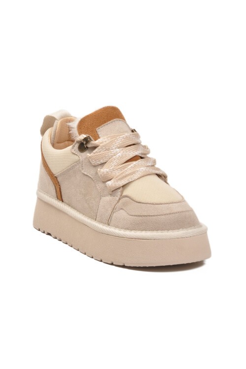 Bej Süet Unisex Çocuk Bot 412445 F
