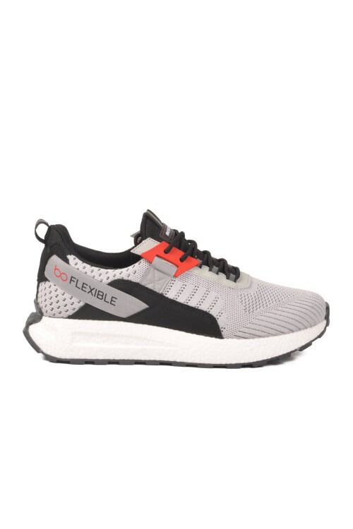 Buz-Gri Hafif Erkek Fileli Spor Ayakkabı Bst-654 M