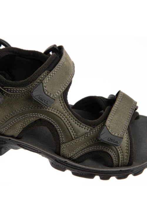 Haki Cırtlı Unisex Çocuk Spor Sandalet Taurus F