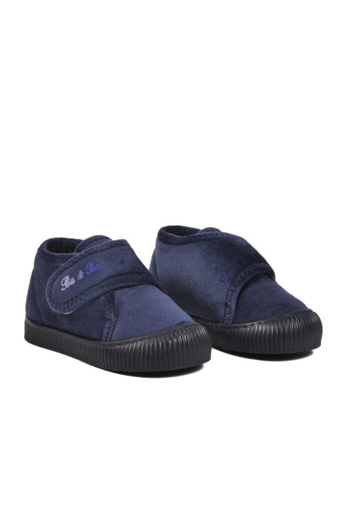 Lacivert Süet Unisex Çocuk Panduf 058999 P