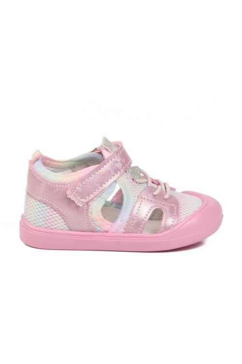 Pembe Ortopedik Cırtlı Bebek Sandalet 26A77 B