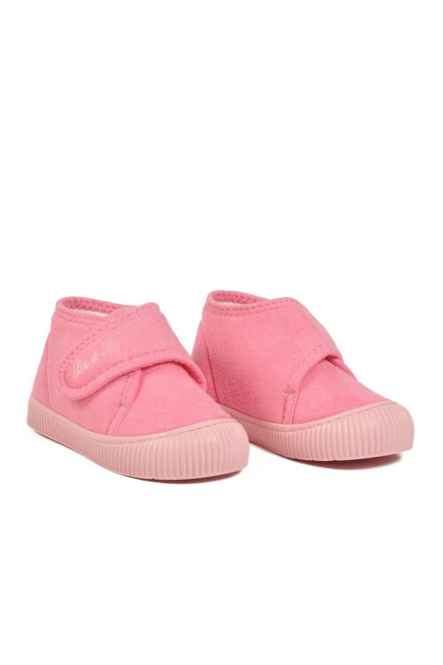 Pembe Süet Kız Çocuk Panduf 058999 P