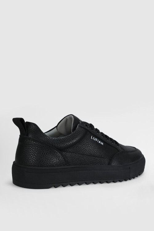 Siyah Hakiki Deri Erkek Sneaker Philip M