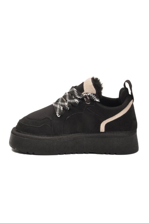 Siyah Süet Unisex Çocuk Bot 412445 F