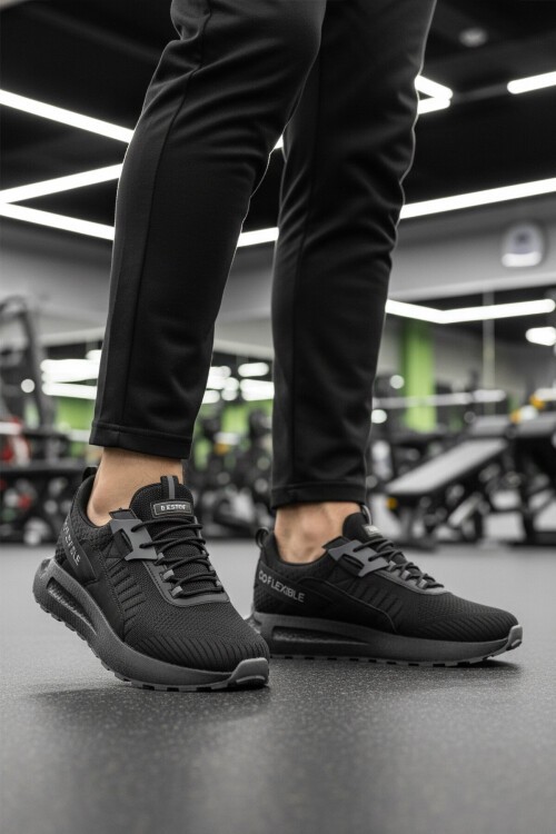 Siyah Triko Erkek Spor Ayakkabı Bst-654 M