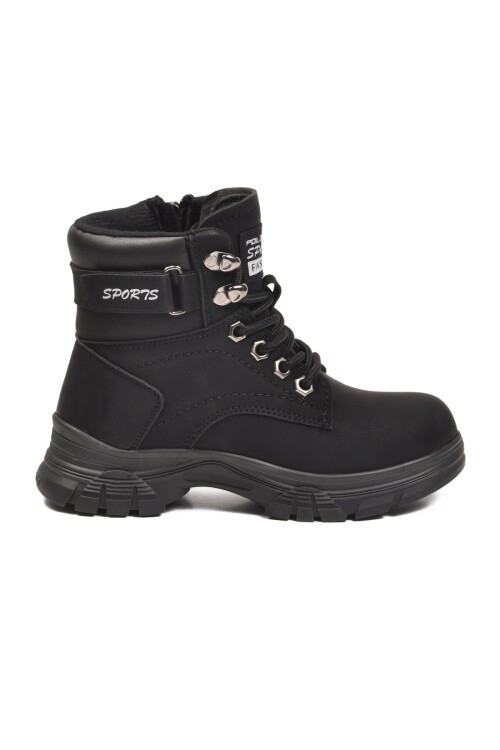 Siyah Zümrüt Unisex Çocuk Bot 24035 F