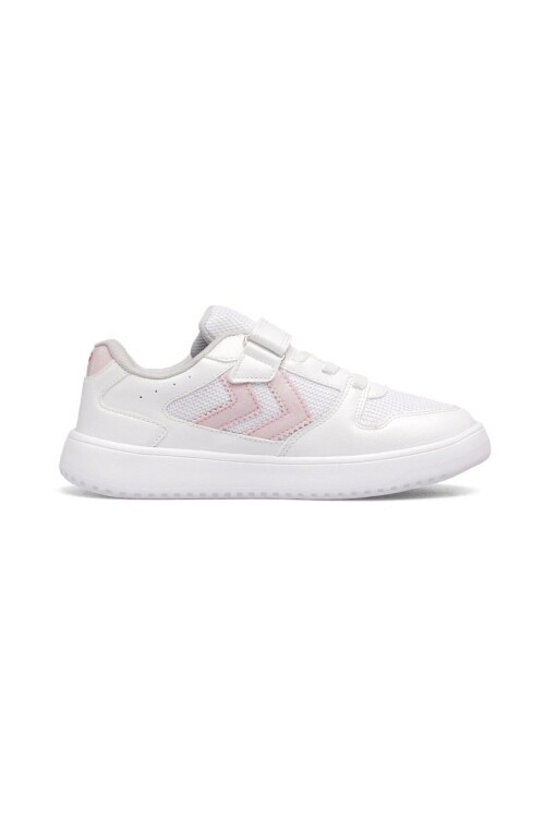Beyaz-Pembe Cırtlı Fileli Hafif Rahat Tabanlı Kız Çocuk Spor Ayakkabı Sneaker 900866 Hml Kayno SM. Jr.