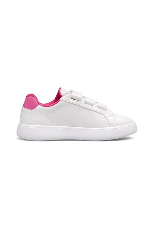 Beyaz-Pembe Cırtlı Kalın Rahat Tabanlı Kız Çocuk Sneaker Spor Ayakkabı Hml Busan 25 Jr