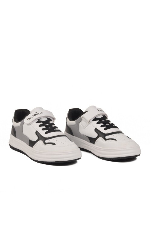 Beyaz-Siyah Unisex Çocuk Spor Ayakkabı BNI-10020 F
