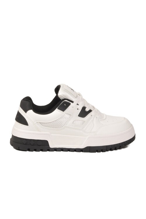 Beyaz-Siyah Unisex Spor Ayakkabı BN-12158 G