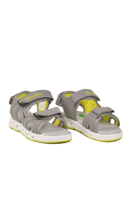 Gri Cırtlı Unisex Çocuk Sandalet BNI-10118 P