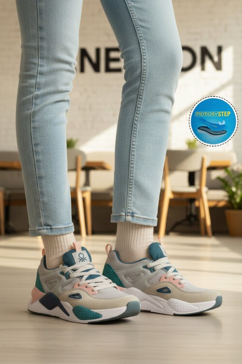 Gri Bağcıklı Hafif Rahat Unisex Yürüyüş ve Spor Ayakkabı BNI-11109