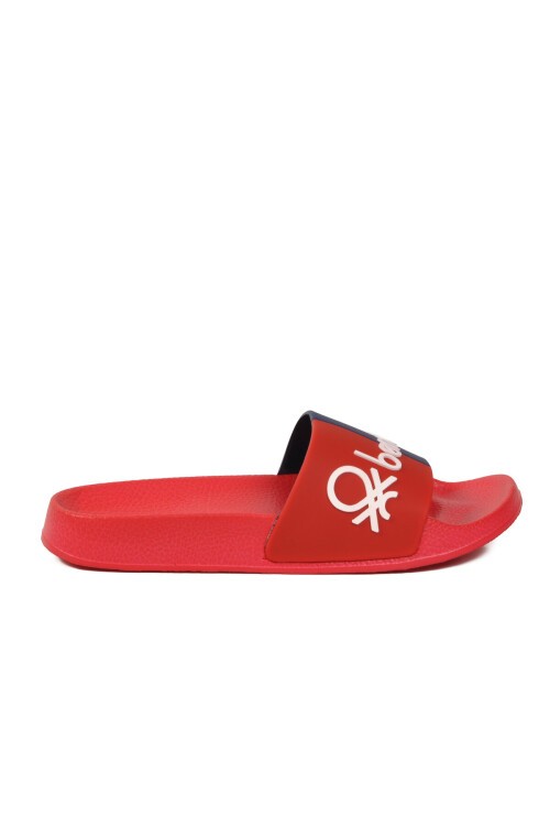 Kırmızı-Lacivert Rahat Yumuşak Tabanlı Unisex Spor Terlik BN-1433