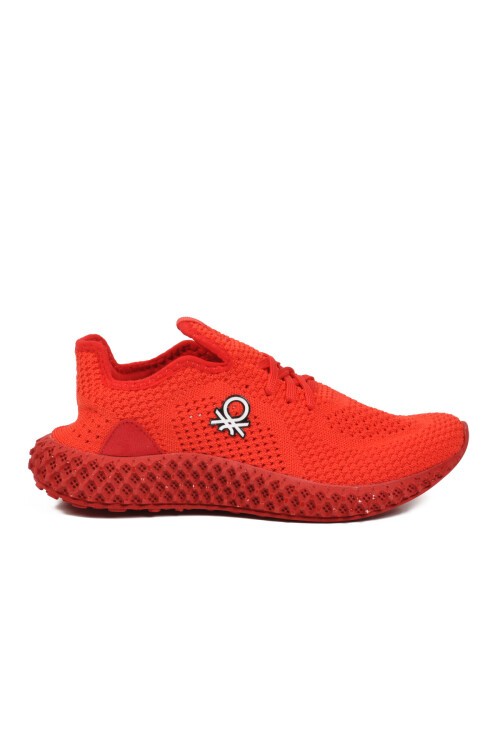 Kırmızı Anorak Bağcıklı Nefes Alan Rahat Erkek Yürüyüş ve Spor Ayakkabı BNI-30008