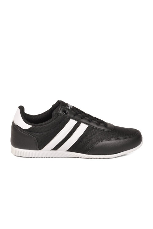 Siyah-Beyaz ComfortSole Taban Erkek Sneaker BST-2086 M