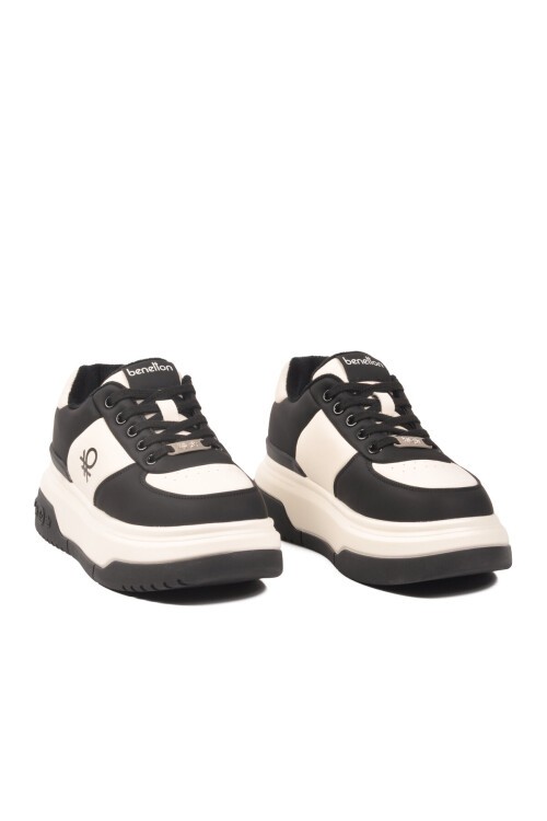 Siyah-Beyaz Kadın Sneaker BNI-12046 G