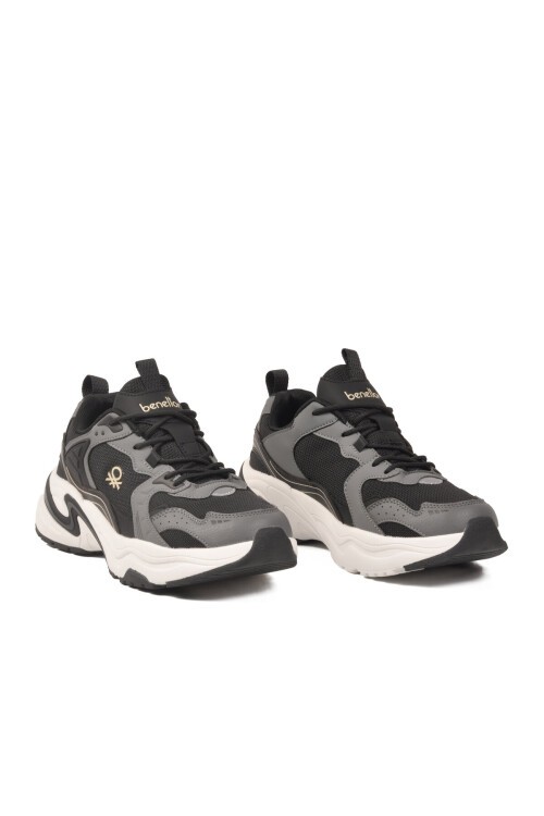 Siyah-Beyaz Unisex Spor Ayakkabı BNI-12089 M