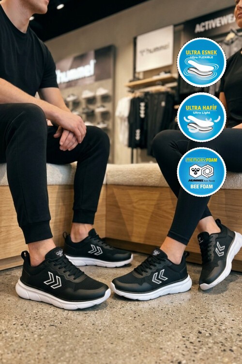 Siyah Hafif Rahat Esnek Unisex Spor Ayakkabı 900882 Degas II