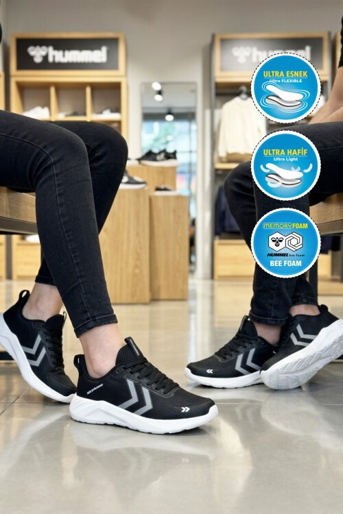 Siyah Hafif Rahat Tabanlı Unisex Spor Ayakkabı 900897 Hml Solar Performance II