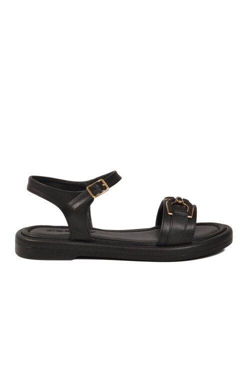 Siyah Hafif ComfortSole Taban Kadın Sandalet 35442 Z