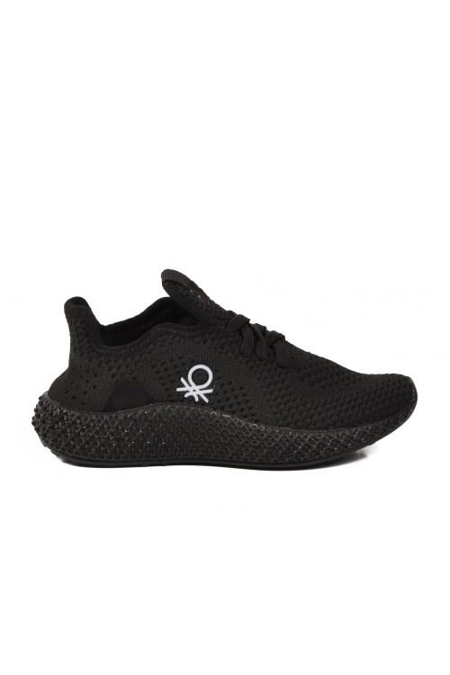 Siyah Anorak Hava Alan Bağcıklı Rahat Unisex Çocuk Spor Yürüyüş ve Ayakkabı BNI-30961