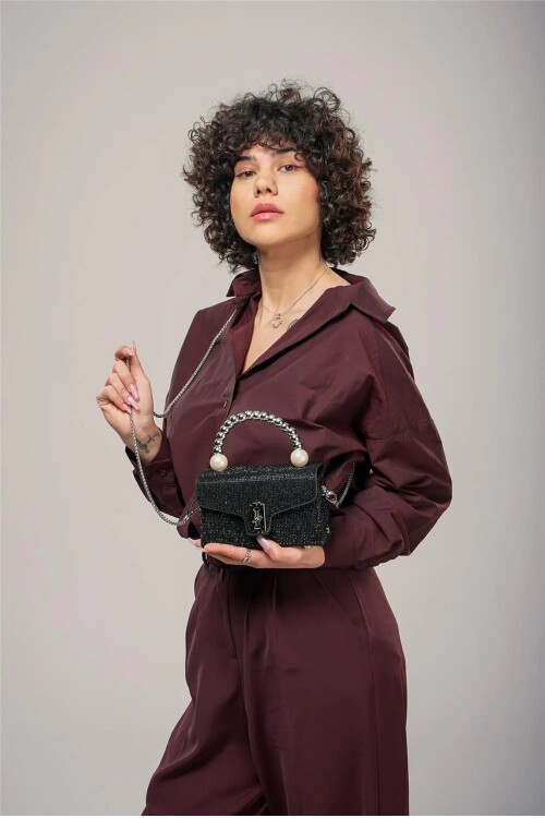 Siyah Kadın Omuz Çantası 17835