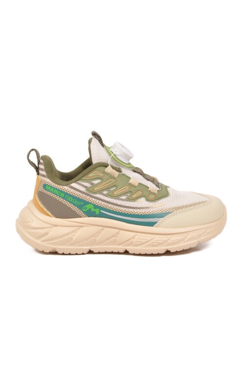Bej-Haki Dar Kalıp Akıllı Bağcıklı Erkek Çocuk Spor Ayakkabı Sneaker 26Y518