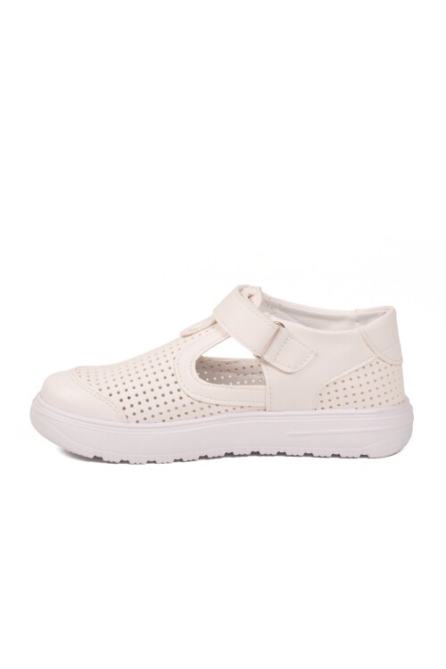 Beyaz Ortopedik Unisex Çocuk Sandalet Arz 3000 F