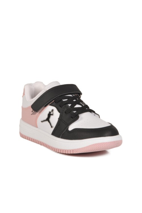 Pudra Çocuk Cırt Cırtlı Basketbol Sneaker Spor Ayakkabı
